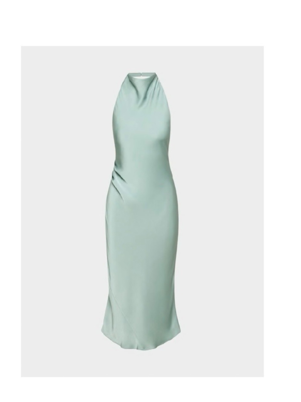 Aritzia Satin Maxi Halter Dress